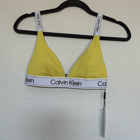 Calvin Klein ribbed triangle bikini top and bottom NWT - Picture 3 of 12